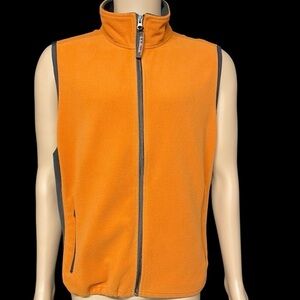 VTG L.L. Bean Factory Store Men’s Burned Orange L Reg Windbloc-Act Polartec Vest